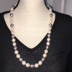 Boutique Faux Pearl Bead Necklace Office Everyday Accessory Minimalist Layering